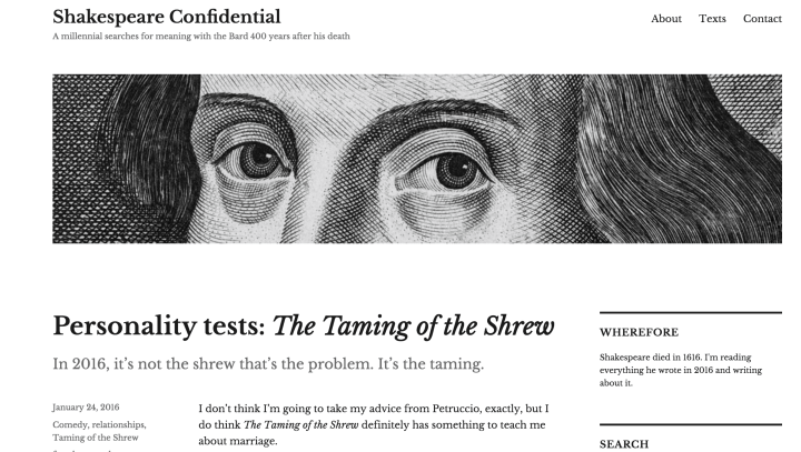 shakespeare confidential twenty sixteen